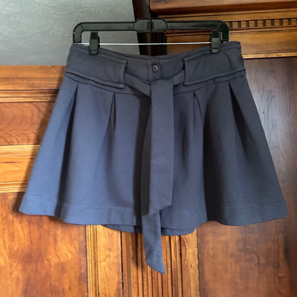 BCBGeneration Blue/Gray  Mini Pleated Skirt, Size S